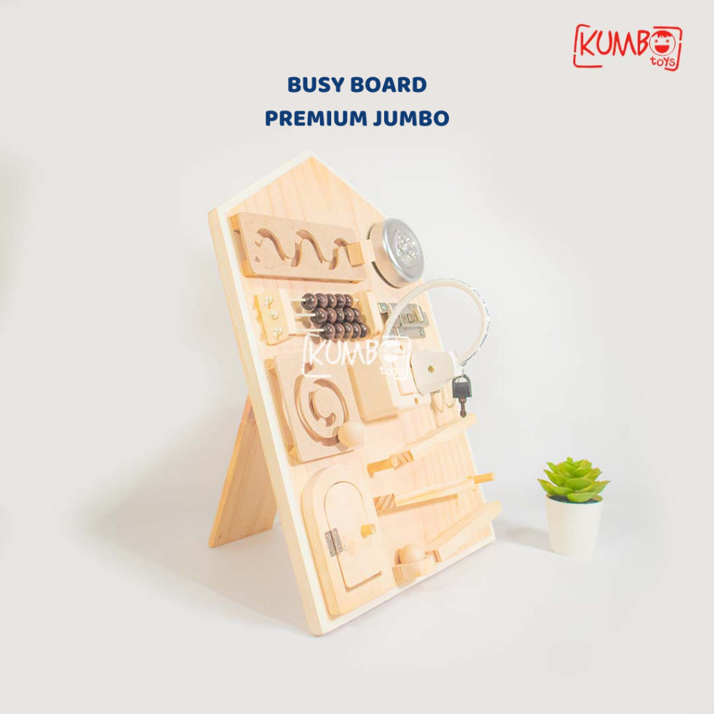 BUSY BOARD PREMIUM JUMBO Mainan Edukasi Montessori Papan Main Anak