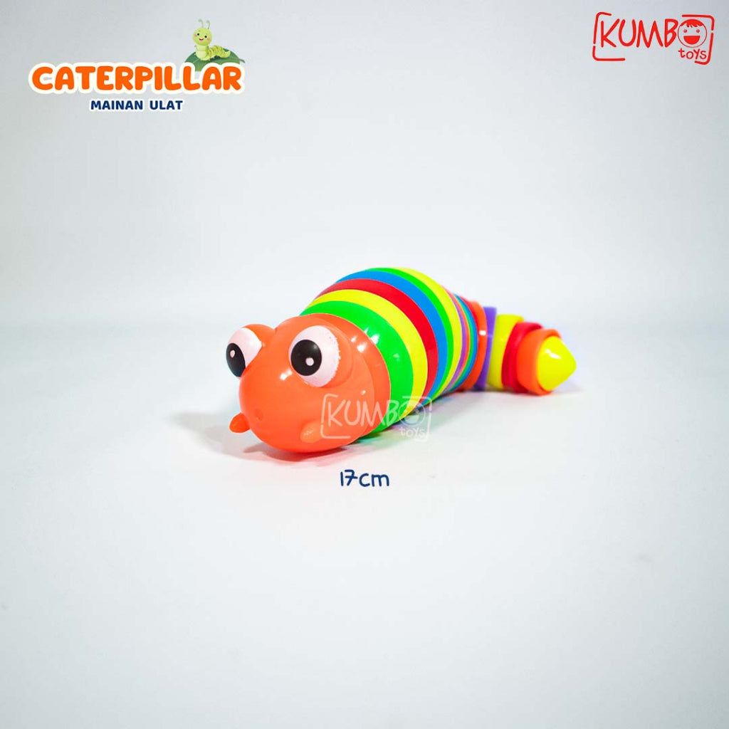 Mainan Anak Puzzle Caterpillar Ulat Edukasi Toys Sensori Motorik