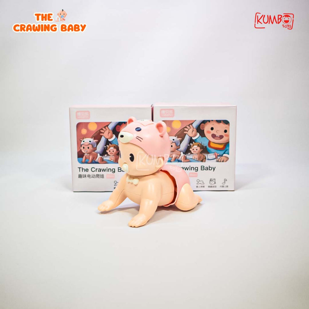 Mainan Bayi Merangkak Crawling Doll Baby Robot Musik