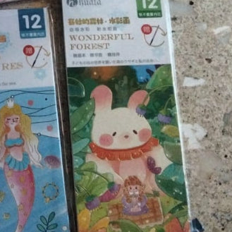 Mainan Edukasi Anak Buku Gambar Mewarnai Travel Pocket Coloring Book, Buku gambar cat 2 in 1