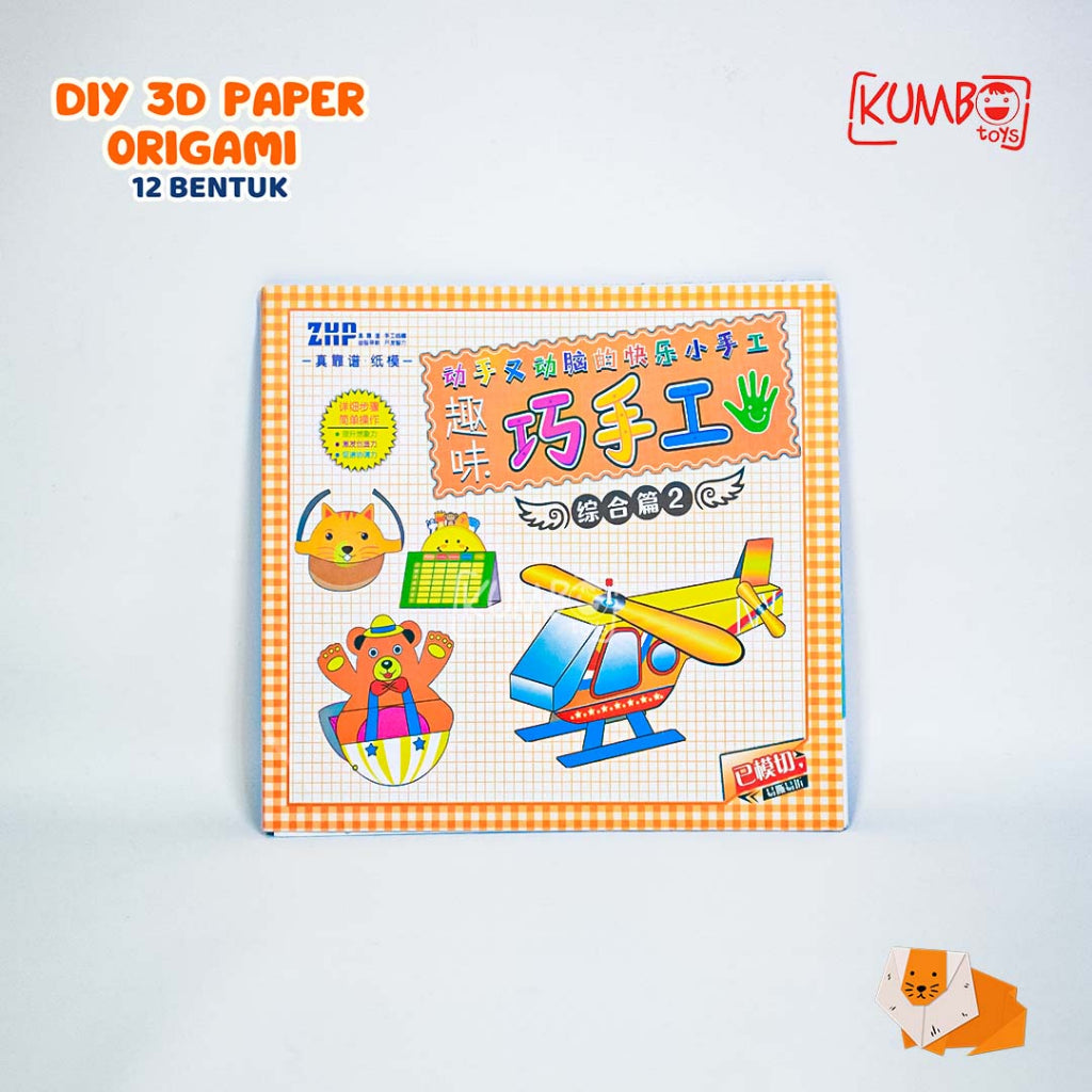 Mainan Edukasi DIY Origami 12 Bentuk