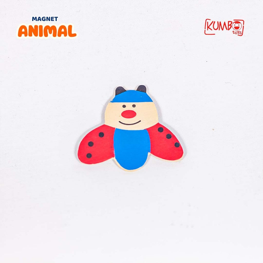 Mainan Edukasi Magnet Kayu Tempel Kulkas Anak Karakter