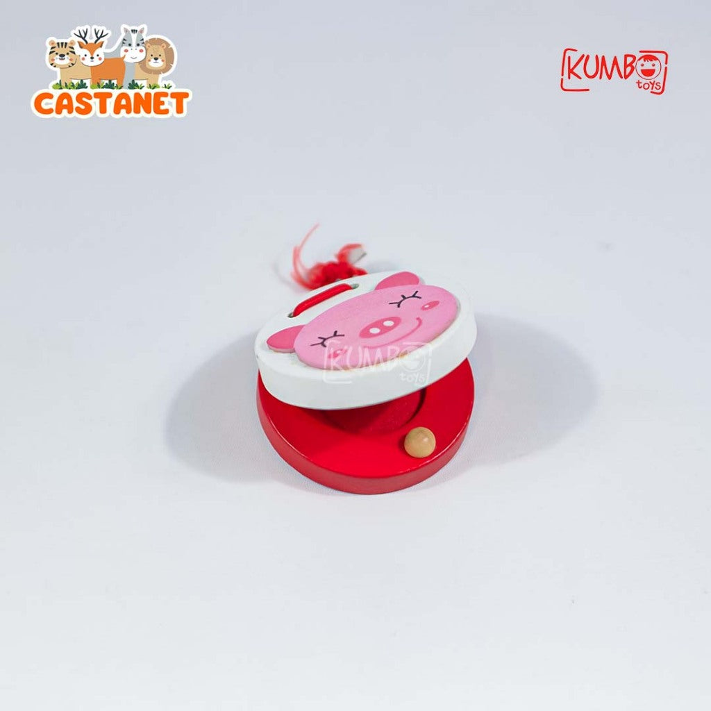 Mainan Edukasi Alat Musik Kayu Anak Castanet / Alat Musik Wooden Clappers