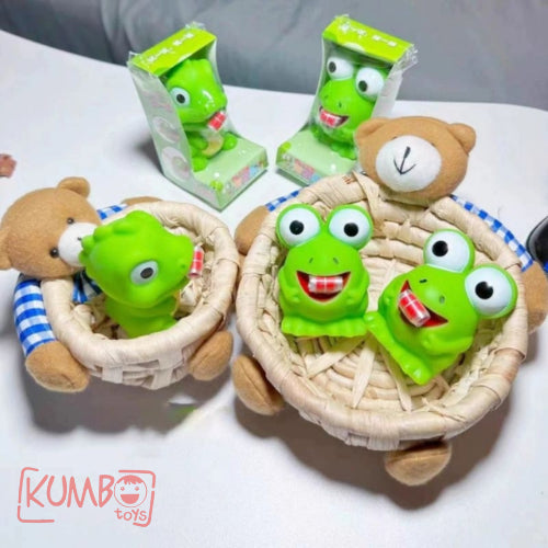 Mainan Squishy Katak Bunglon Tongue Out Squishy Pencet