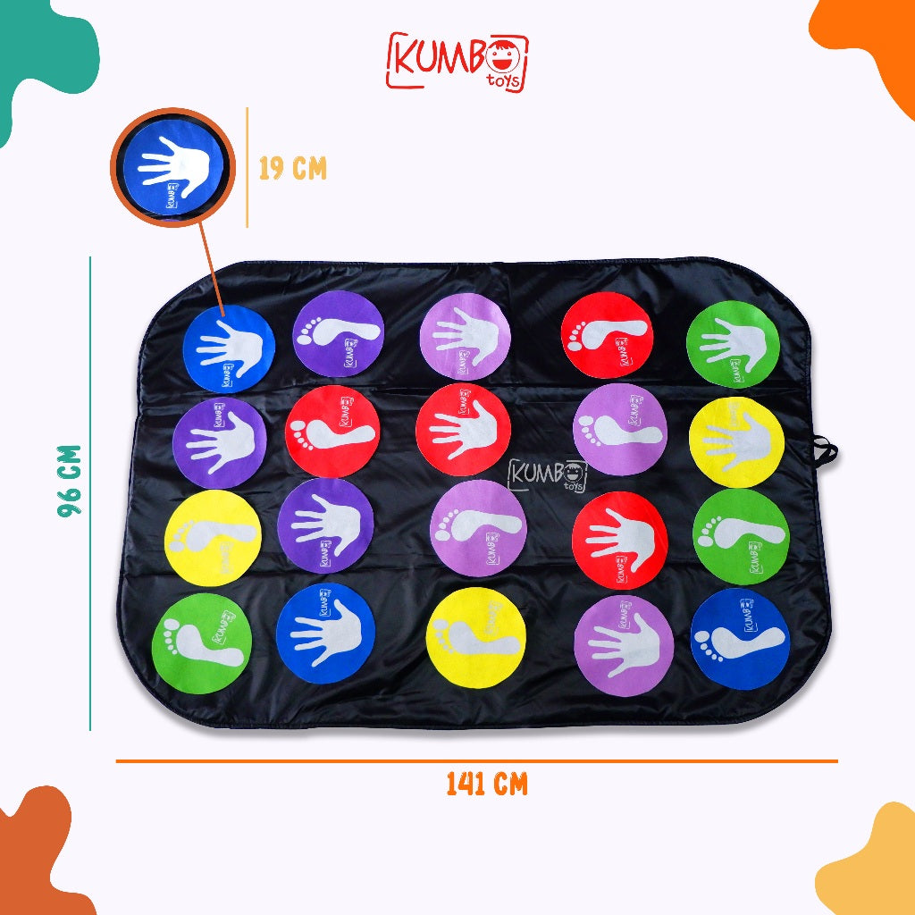 Mainan Edukasi Anak Foot And Hand Print Motoric And Sensory Path PlayMat