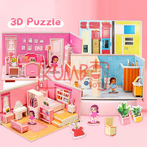 Mainan Edukasi Anak Puzzle Foam 3D Besar DIY Jigsaw Foam