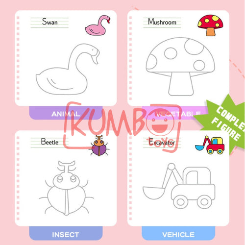 Mainan Edukasi Anak Buku Mewarnai Coloring Drawing Book 8 Lembar Groove Control Pen