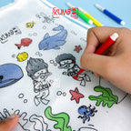Tas Serut Anak Spunbond Bergambar DIY Coloring Goodie Bag Souvenir Ulang Tahun