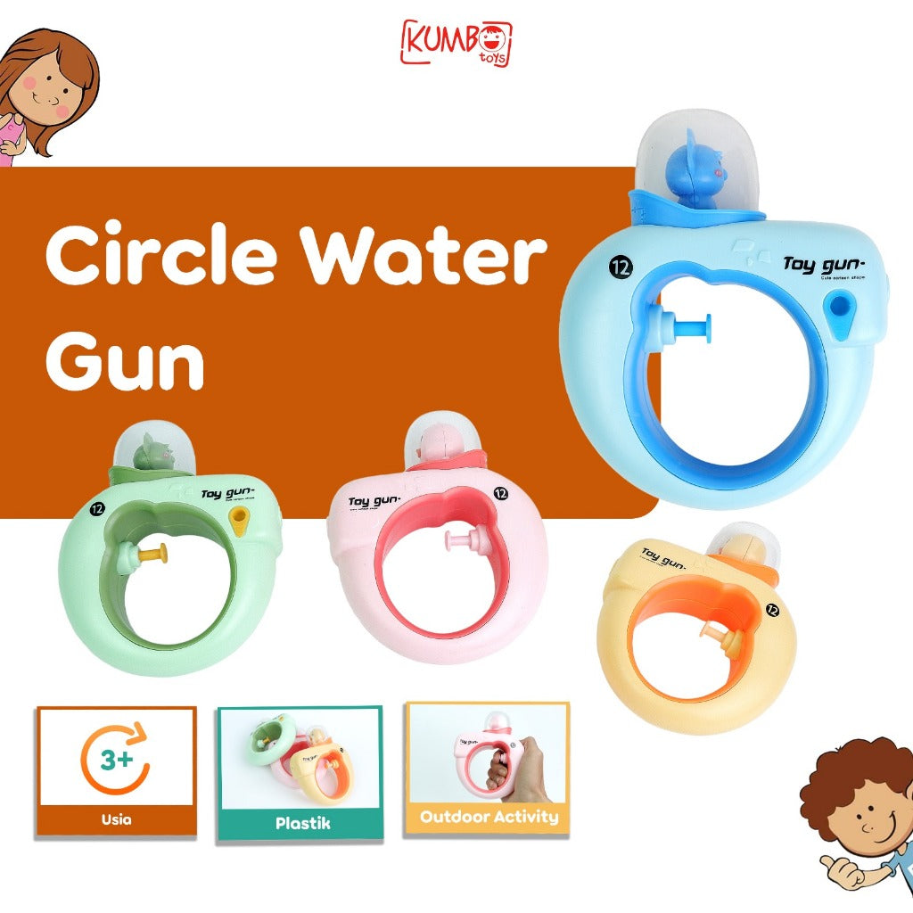 Mainan Edukasi Anak Outdoor CIRCLE WATER GUN Mainan Pistol Air Semprot