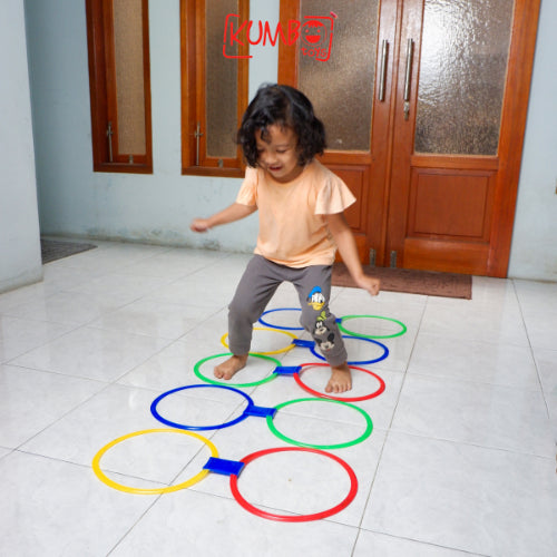 Mainan Edukasi Jumping Ring Anak Mainan Jingkat Pincang Indoor & Outdoor Mainan Lompat Anak