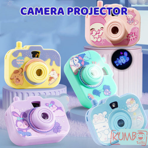 Mainan Edukasi Anak Kamera Projector Karakter Sanrio Camera Senter