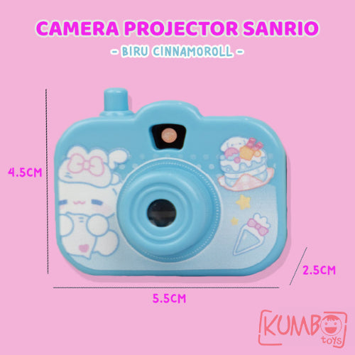 Mainan Edukasi Anak Kamera Projector Karakter Sanrio Camera Senter