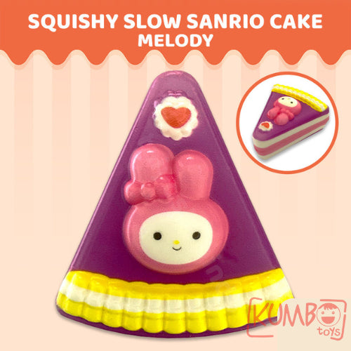 Mainan Anak Squishy Slow Sanrio Cake Karakter Lucu Bentuk Kue