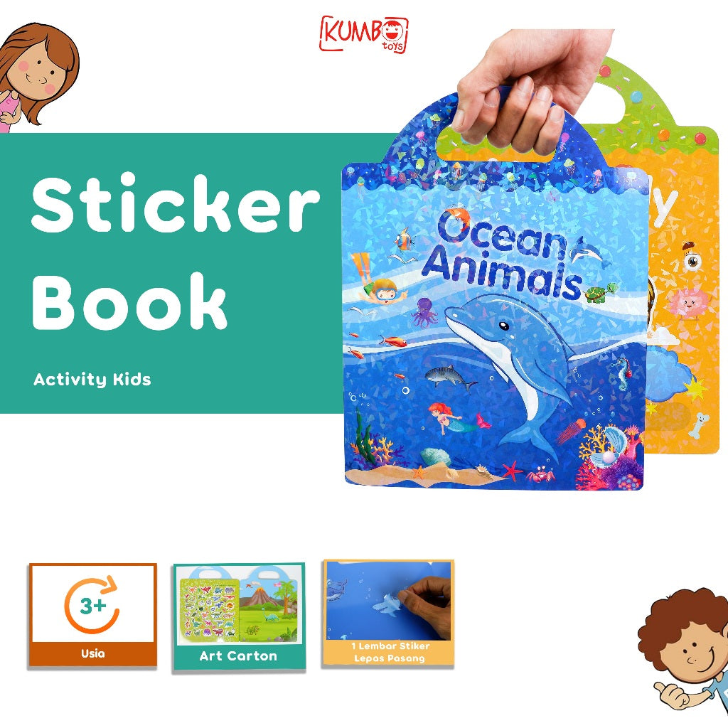 Mainan Edukasi Buku Stiker Anak Sticker Book Activity Kids
