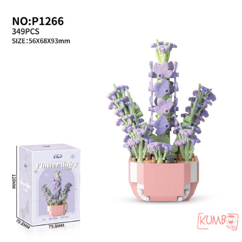 Mainan Edukasi Anak Bricks Flower Dairy 3D Block Bentuk Bunga