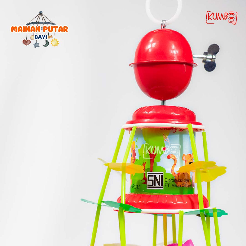 Mainan Edukasi Musik Bayi Gantung Putar Merry Go Round Musical Toy Nursery Krincingan