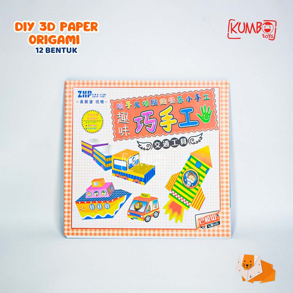 Mainan Edukasi DIY Origami 12 Bentuk