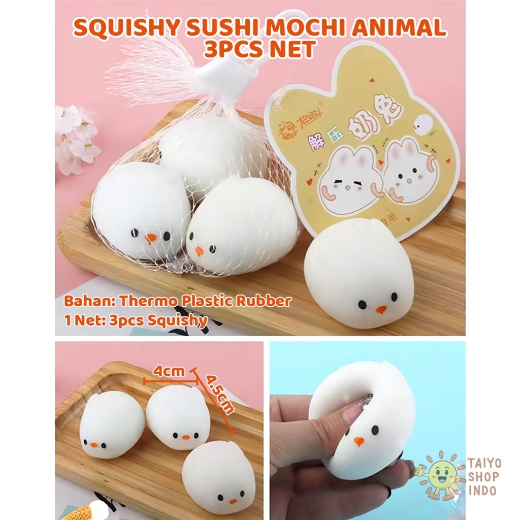 Mainan Edukasi Anak Squishy Bapau Dimsum Sushi Squeeze Anti Stress