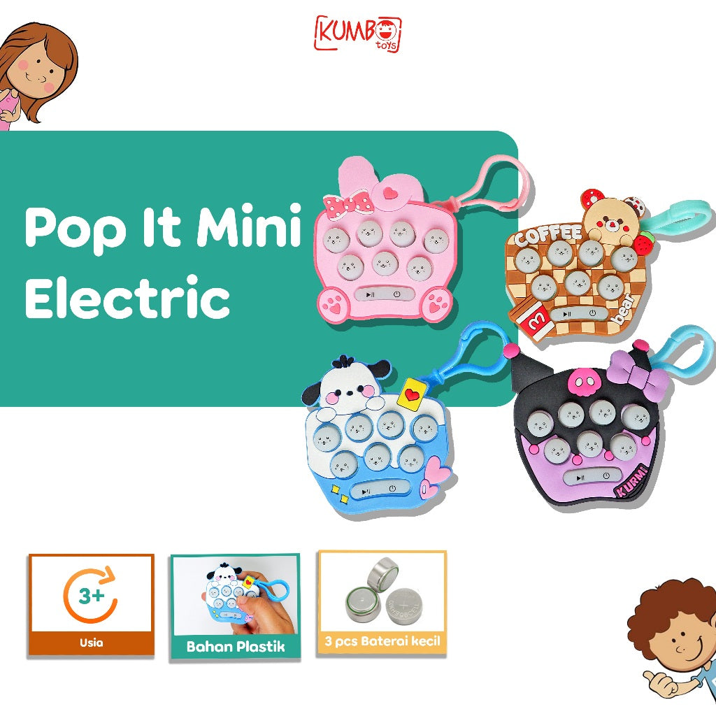 Mainan Anak Pop It Mini Tekan Suara