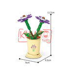Mainan Edukasi Anak  BRICKS FLOWER Pot Bunga Mini Nano Blok Bouquet 3D Dekorasi