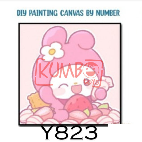 Mainan Edukasi Anak Painting Canvas By Number SANRIO KARAKTER
