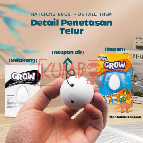 Mainan Edukasi Anak Dinosaurus Big Egg Grow Dino