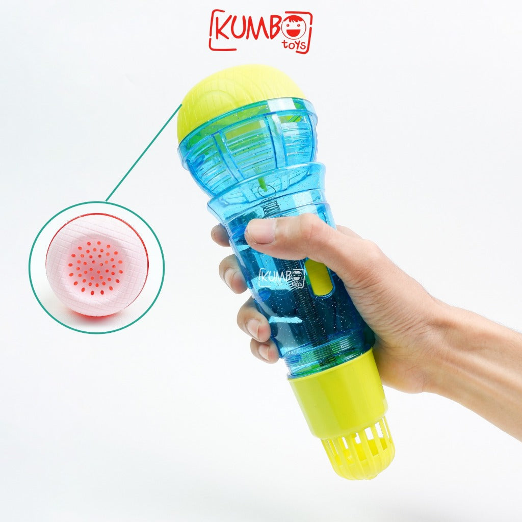 Mainan Edukasi Anak Pretend Microphone MIC Karaoke Gema Tanpa Baterai