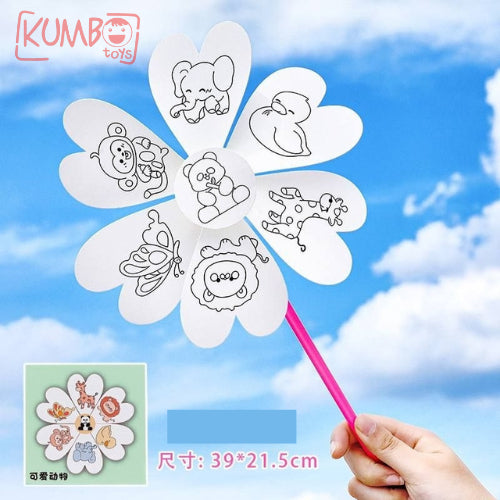 Mainan Edukasi Anak DIY Mewarnai Kincir Angin