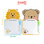 Papan Tulis Karakter Lucu Anak Tali Gantung Whiteboard Memo Dengan Spidol