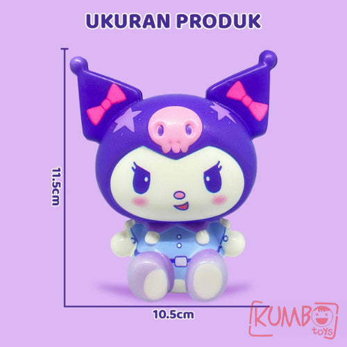 Mainan Edukasi Anak Squishy 4D Slow Seri Kuromi Jaring