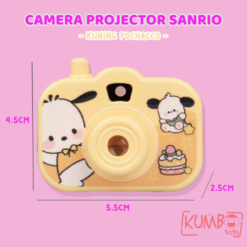 Mainan Edukasi Anak Kamera Projector Karakter Sanrio Camera Senter
