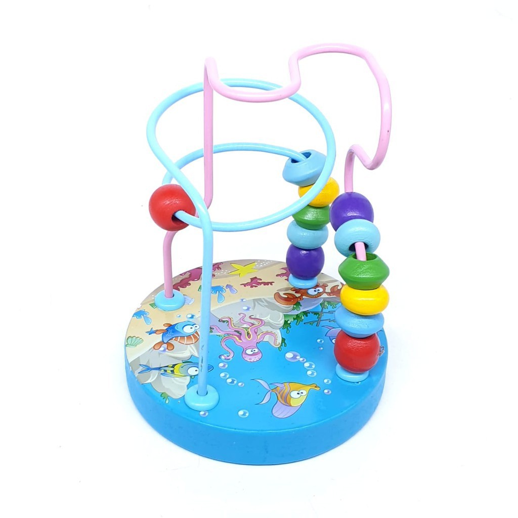 KUMBOTOYS Mainan Edukasi Anak Basic Shape Kayu Balok Geometri Puzzle 3D/Mainan Montesorri Anak