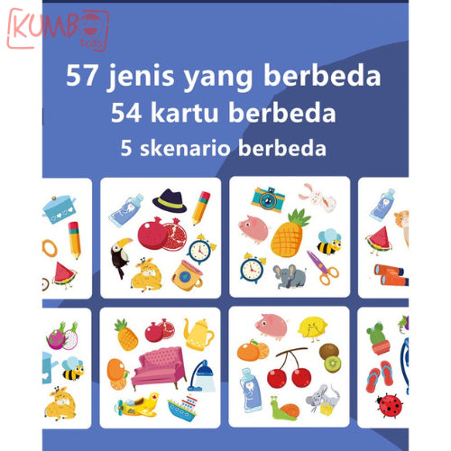 Mainan Edukasi Flash Card Crazy Flip Card Game Kartu Tebak Gambar