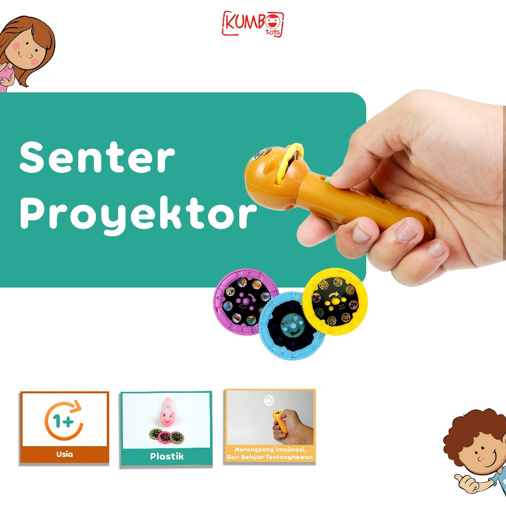 Mainan Edukasi Anak Senter Proyektor