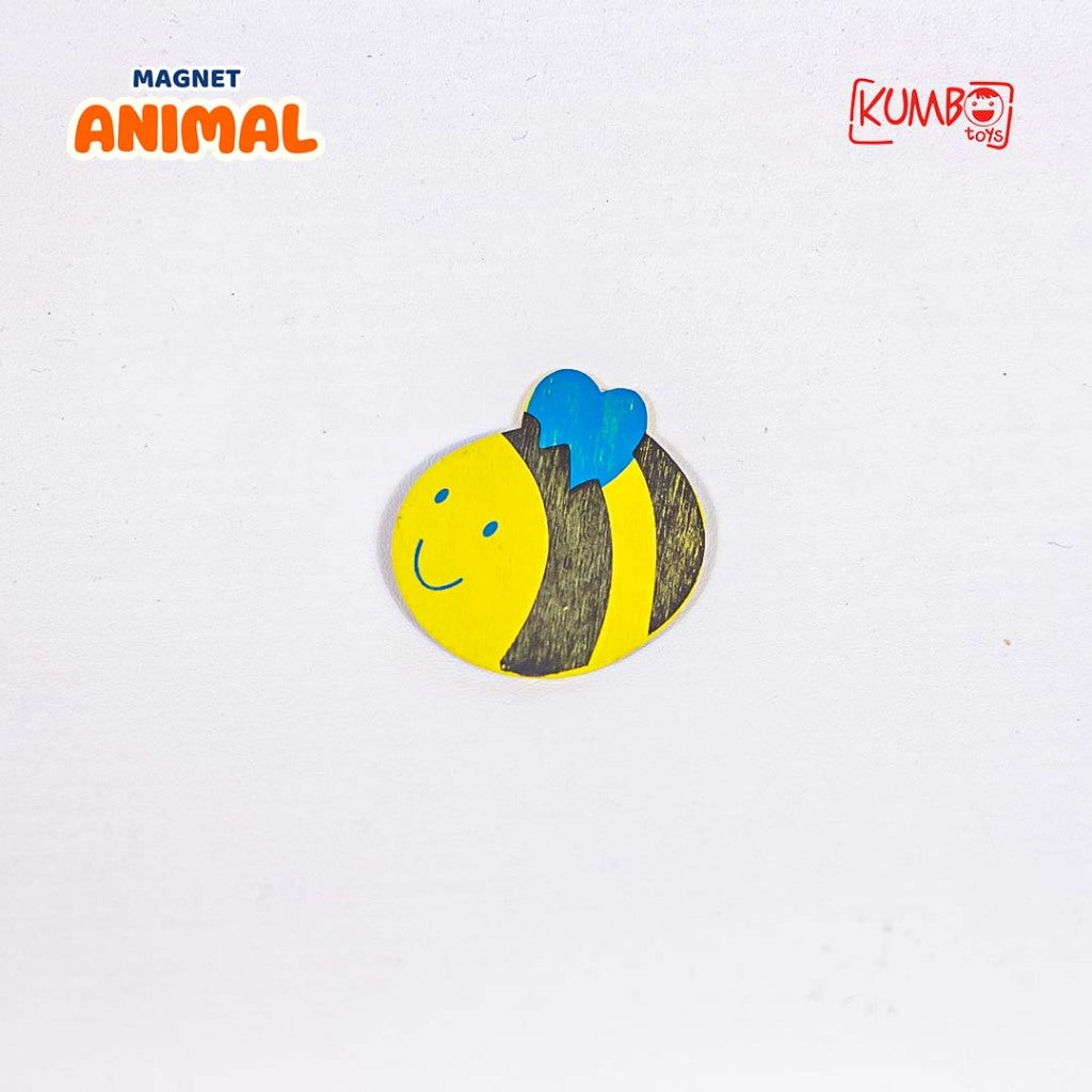 Mainan Edukasi Magnet Kayu Tempel Kulkas Anak Karakter