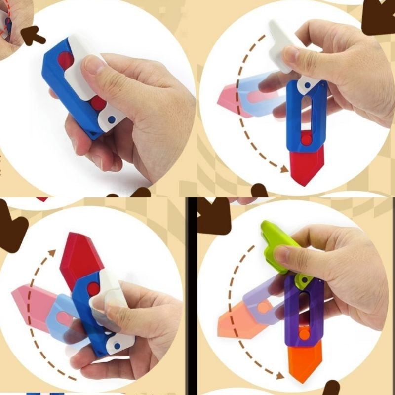 Mainan Pisau Fidget Knife Anak Dekompresi Mainan Pisau