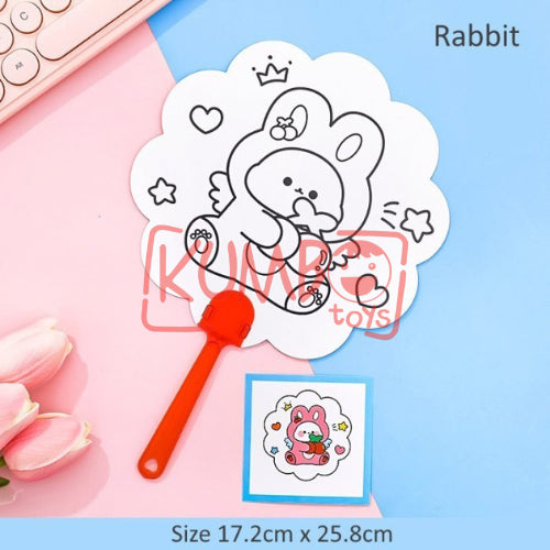 Mainan Edukasi Anak Kipas DIY Mewarnai Souvenir Hampers Anak