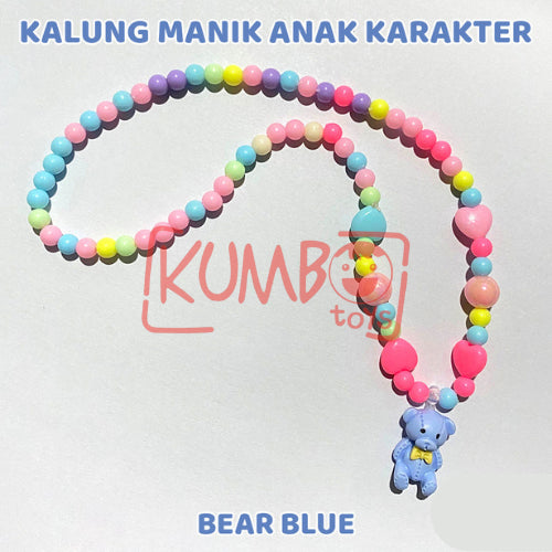 Kalung Manik Anak Karakter Beads Necklace Akrilik Aksesoris Kartun Korea