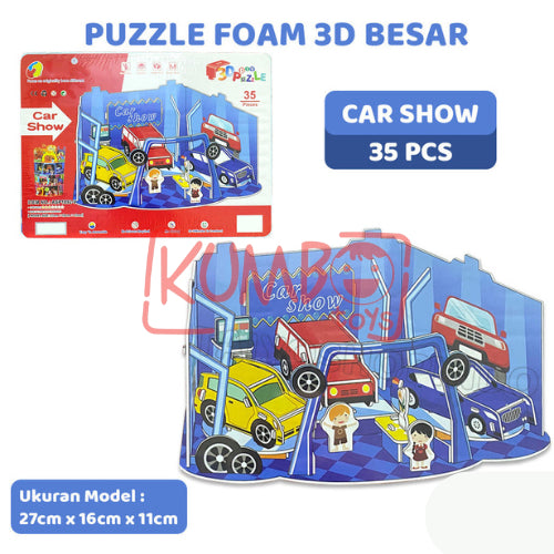 Mainan Edukasi Anak Puzzle Foam 3D Besar DIY Jigsaw Foam
