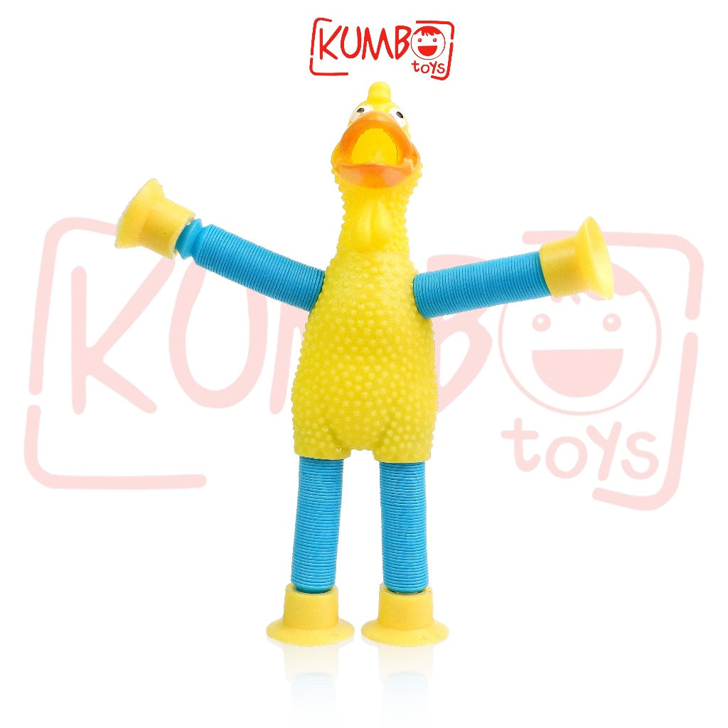 Mainan Edukasi Anak Telescopic Toys Chicken Suara Lampu LED Cup Tabung Teleskopik
