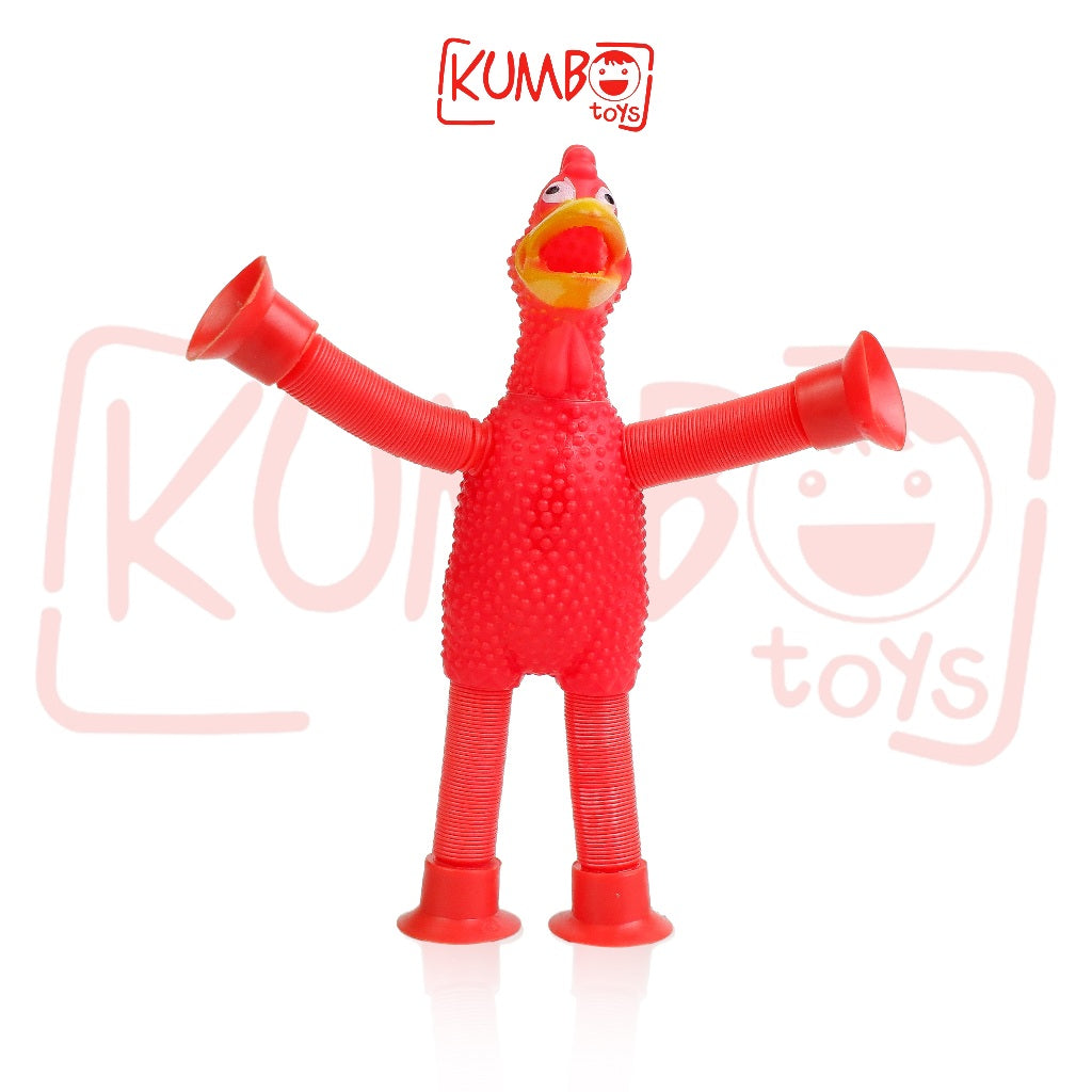 Mainan Edukasi Anak Telescopic Toys Chicken Suara Lampu LED Cup Tabung Teleskopik