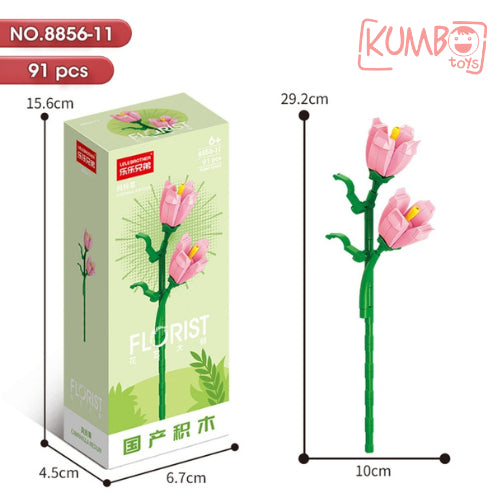 Mainan Edukasi Anak Bricks Flower Florist Plant Series