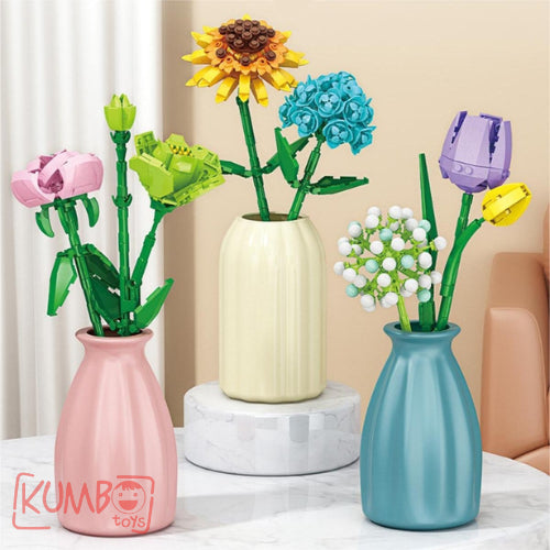 Mainan Edukasi Anak Bricks Flower Florist Plant Series