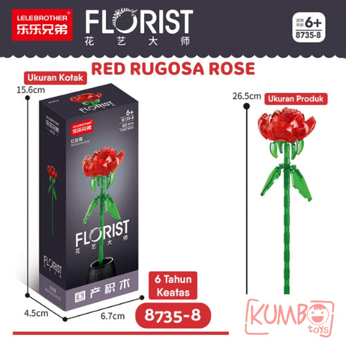 Mainan Edukasi Anak Bricks Flower Florist Plant Series High Quality Bricks