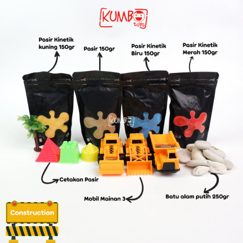 Construction Sensory Box / Sensory Play Mainan Edukasi