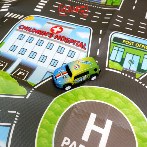Mainan Edukasi Anak Karpet Peta Jalan Urban Road Map Perkotaan Mobil Pullback Alas Bermain