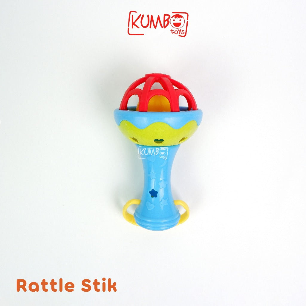 Mainan Kerincing Bayi Mainan Gigitan Bayi Bola Putar Teether Rattle Stick