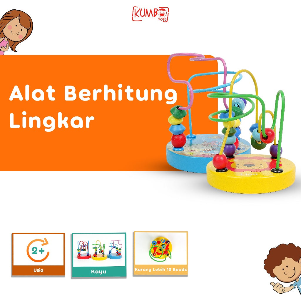 Mainan Edukasi Anak Alat Berhitung Lingkar