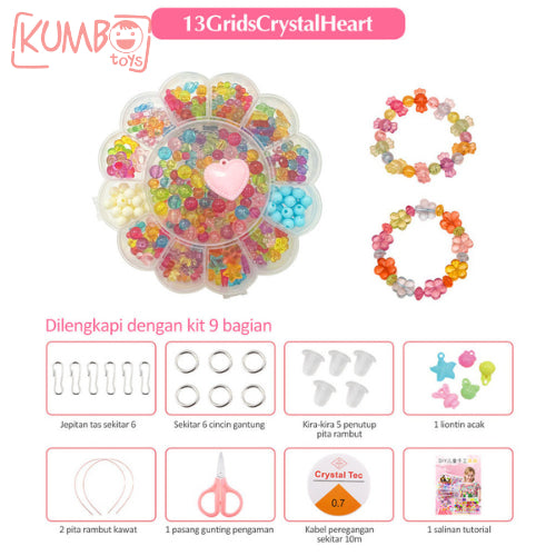 Mainan Edukasi Anak Meronce Beads Set Accesories Anak Kerajinan Manik