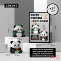 Mainan Edukasi Anak Bricks Cute Panda 3D Block Magic Building